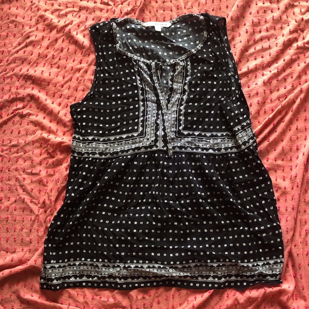 MAX STUDIO BABYDOLL TOP L